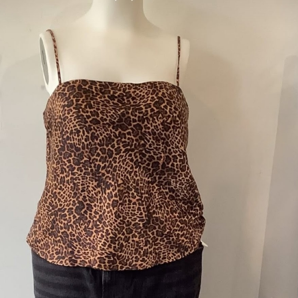 GAP Brown Leopard Print Cami Top